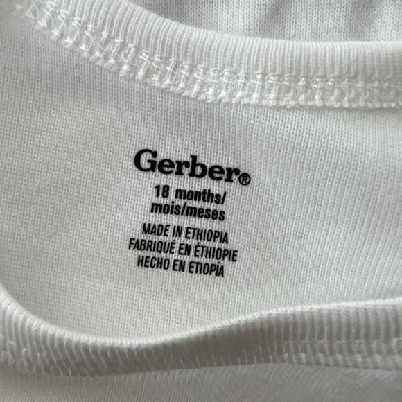 Gerber Onesie Baby 18 Months Unisex White Filipino Supling Supreme One Piece - Picture 3 of 10